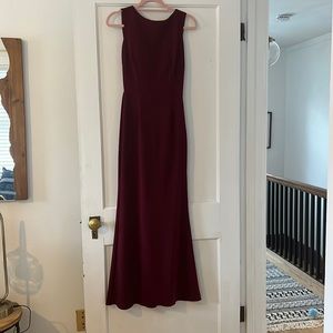 Katie may Bordeaux / burgundy bridesmaid dress